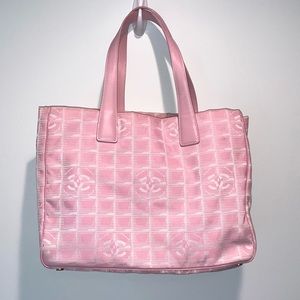 CHANEL pink tote bag